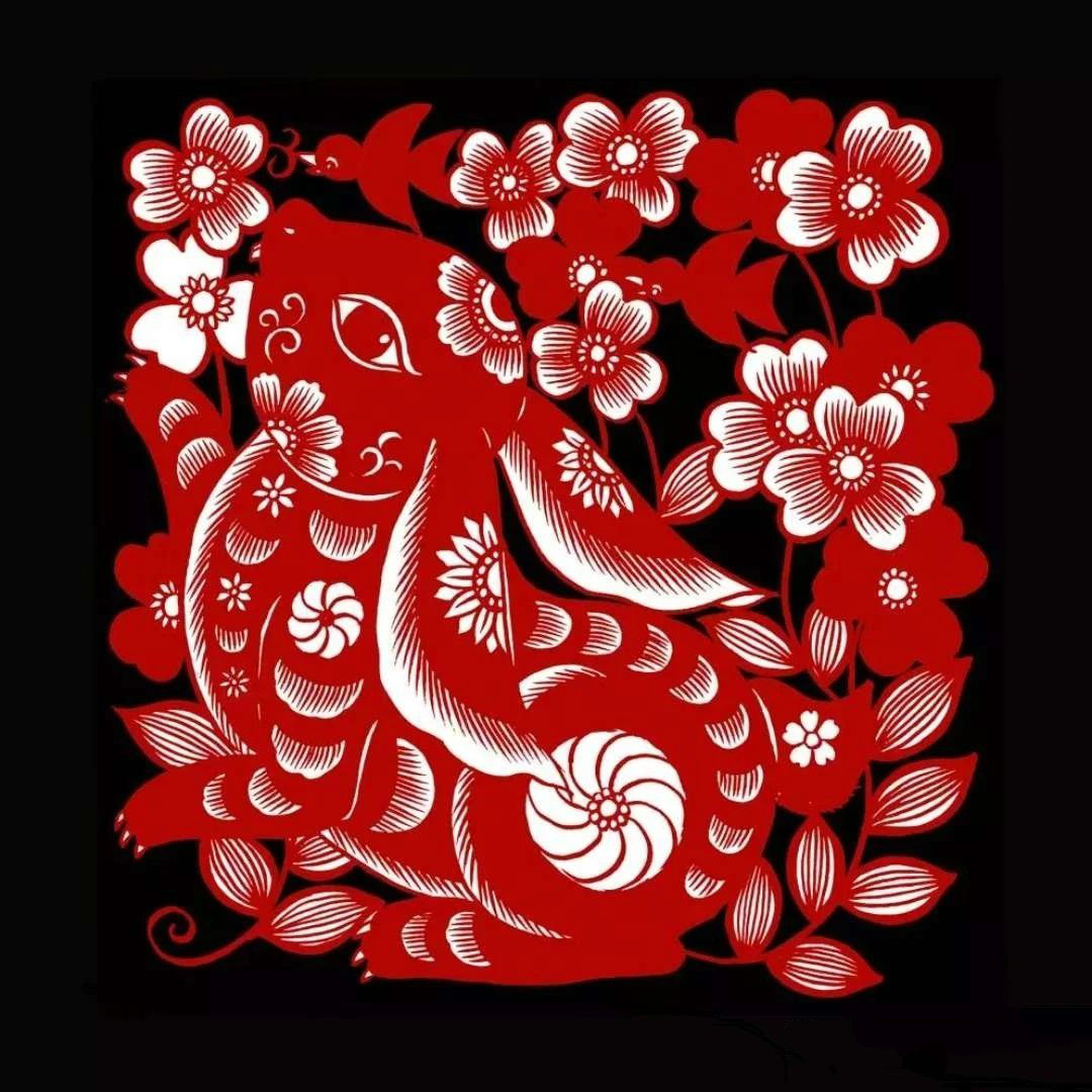 紅與黑的剪紙藝術(shù)，曹文峰十二生肖剪紙作品