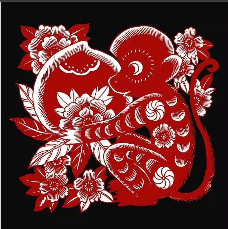 紅與黑的剪紙藝術(shù)，曹文峰十二生肖剪紙作品