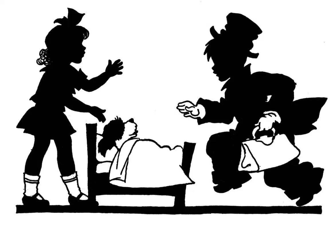 黑白童趣剪紙(26張)，西方剪影作品欣賞