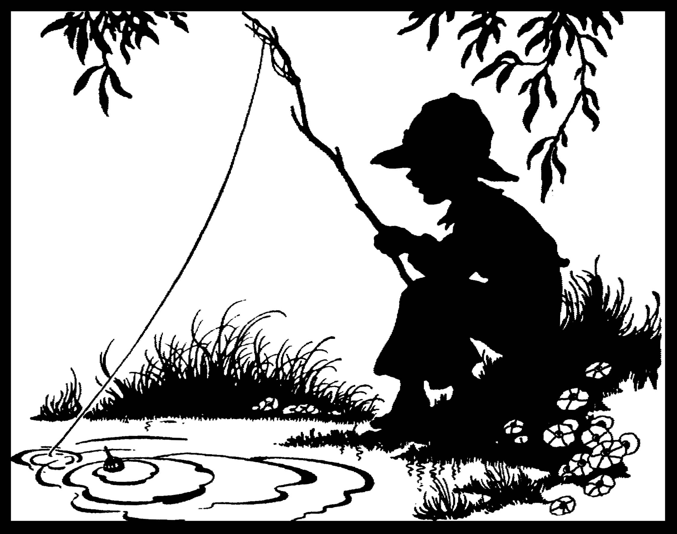 黑白童趣剪紙(26張)，西方剪影作品欣賞