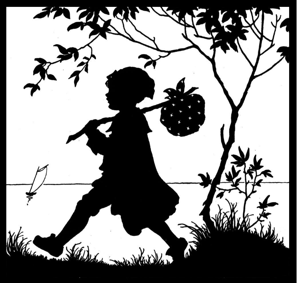 黑白童趣剪紙(26張)，西方剪影作品欣賞