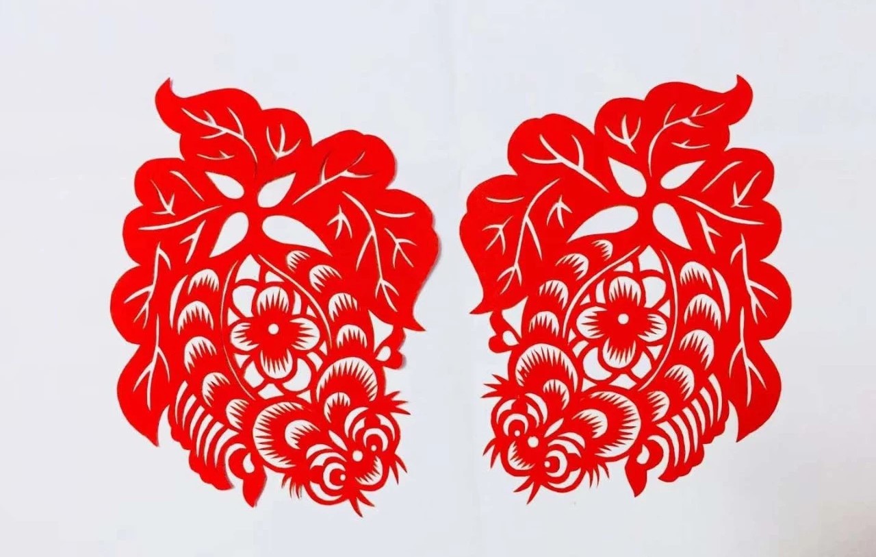 信手剪花花燦爛(20張)，張彬老師剪紙作品