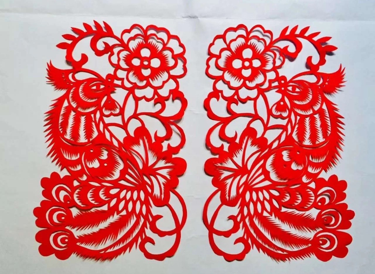 信手剪花花燦爛(20張)，張彬老師剪紙作品