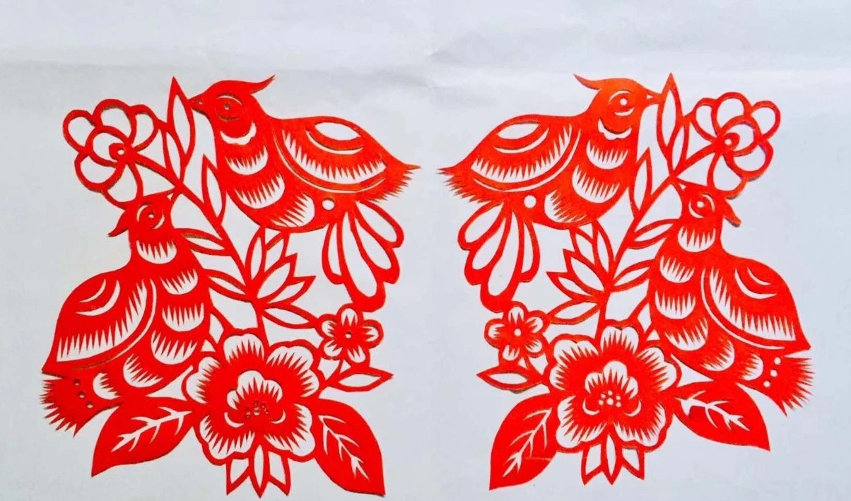 信手剪花花燦爛(20張)，張彬老師剪紙作品