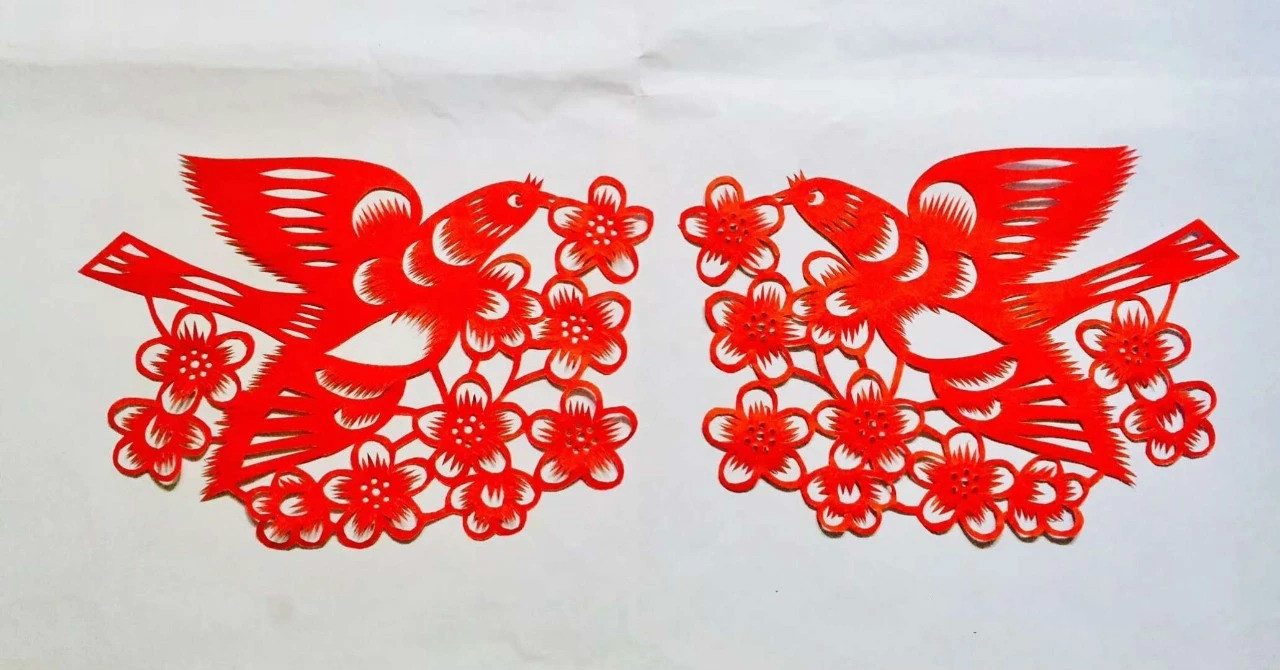 信手剪花花燦爛(20張)，張彬老師剪紙作品