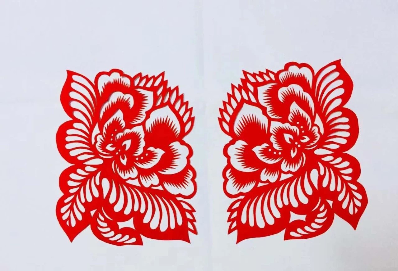 信手剪花花燦爛(20張)，張彬老師剪紙作品