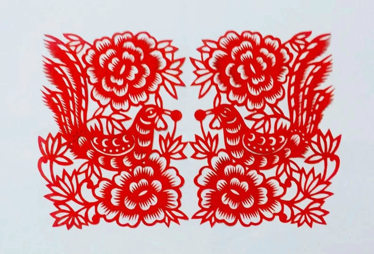 信手剪花花燦爛(20張)，張彬老師剪紙作品