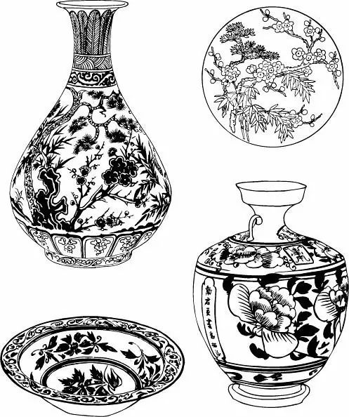 青花瓷素材圖案欣賞，中國傳統(tǒng)藝術(shù)就是這么美