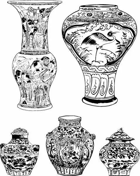 青花瓷素材圖案欣賞，中國傳統(tǒng)藝術(shù)就是這么美