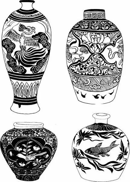 青花瓷素材圖案欣賞，中國傳統(tǒng)藝術(shù)就是這么美