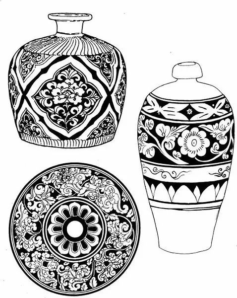 青花瓷素材圖案欣賞，中國傳統(tǒng)藝術(shù)就是這么美