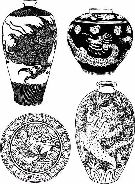 青花瓷素材圖案欣賞，中國傳統(tǒng)藝術(shù)就是這么美