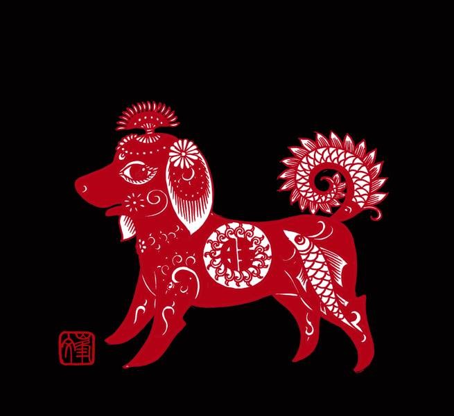 百狗圖剪紙系列(32張)，曹文峰剪紙作品欣賞