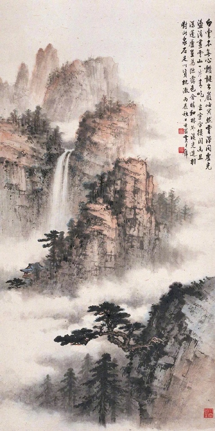 國(guó)畫(huà)山水圖集(41張)，高清國(guó)畫(huà)圖片欣賞