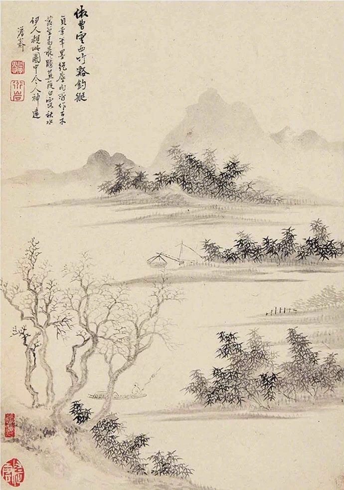 國(guó)畫(huà)山水圖集(41張)，高清國(guó)畫(huà)圖片欣賞