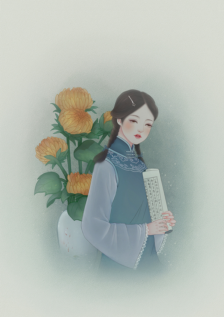 氣質(zhì)韻味的古風(fēng)女子，一組唯美高清古風(fēng)圖片