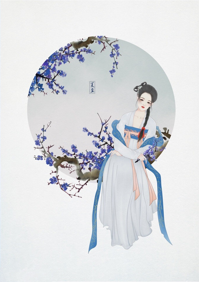 24節(jié)氣古風手機壁紙圖片，超美的女子古風圖片