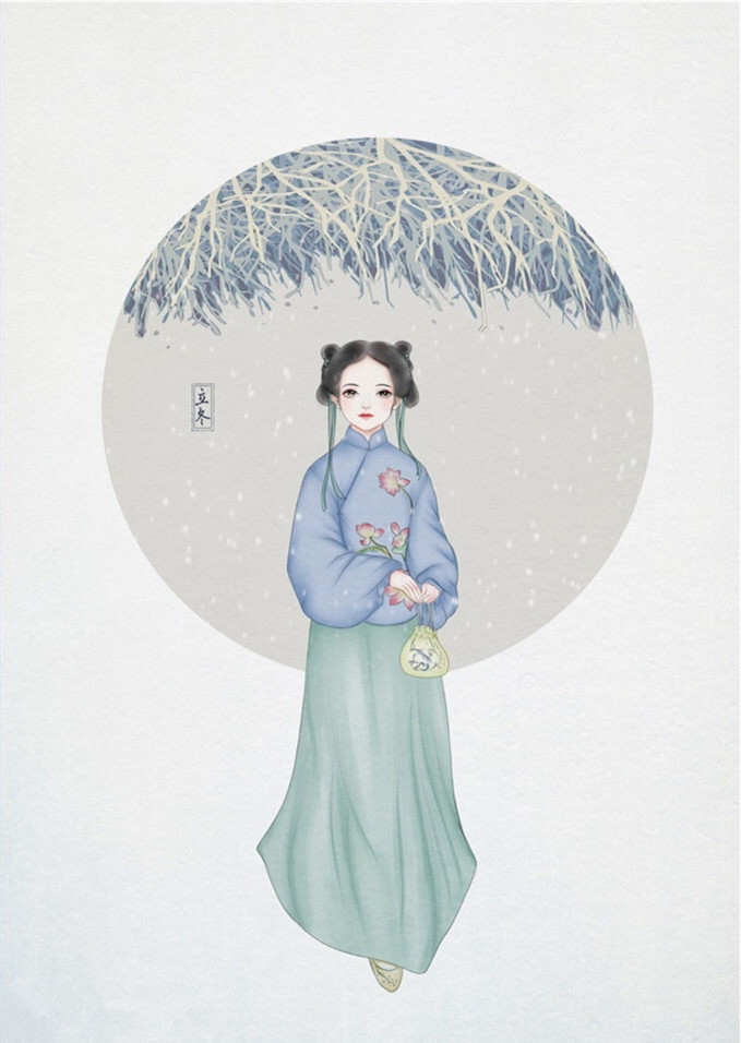 24節(jié)氣古風手機壁紙圖片，超美的女子古風圖片