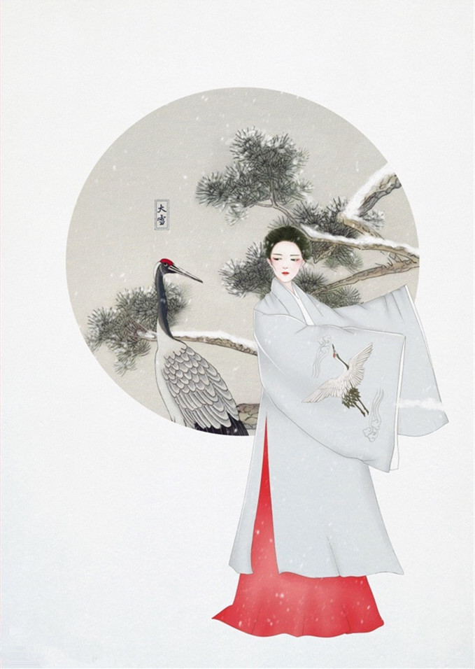 24節(jié)氣古風手機壁紙圖片，超美的女子古風圖片