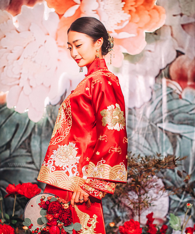 一場最美中國傳統(tǒng)婚禮，中式婚禮中的一角