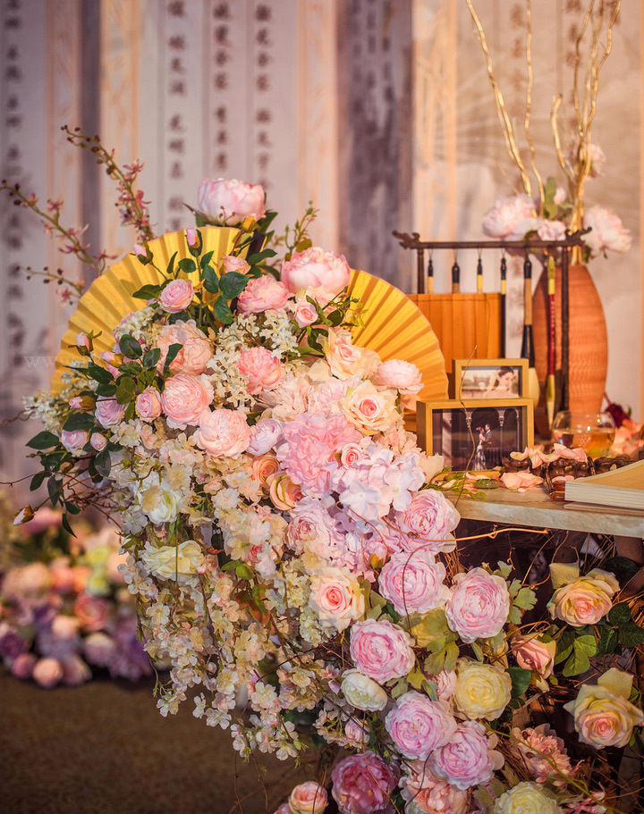 一場最美中國傳統(tǒng)婚禮，中式婚禮中的一角