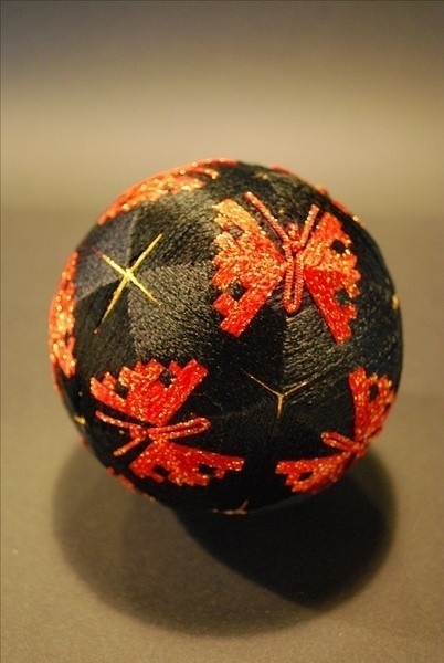 精美的手工手鞠球工藝品，絲線纏繞的藝術(shù)品！