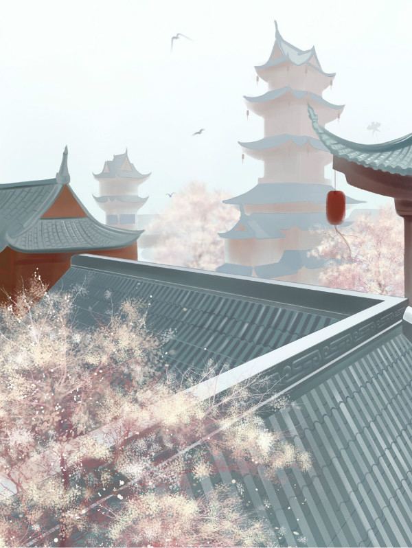 唯美古風(fēng)圖片壁紙素材，有意境的屋檐之美!