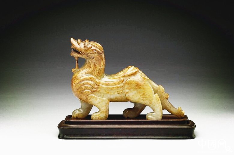 東漢玉飾，玉辟邪