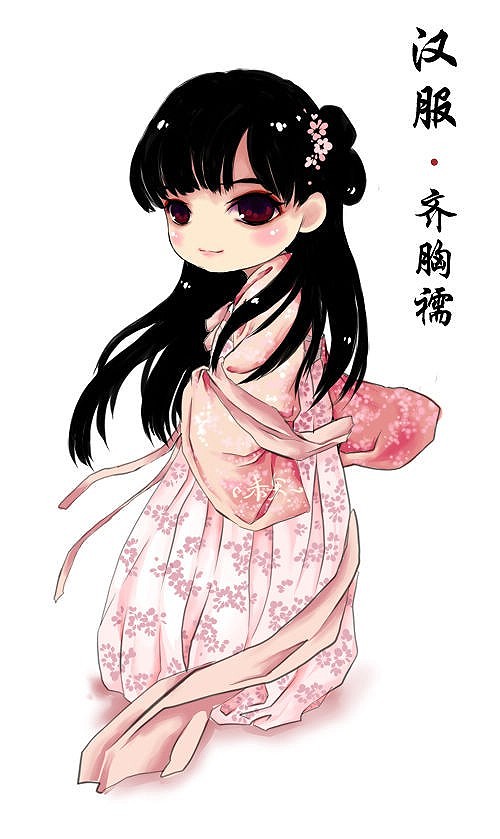 古風漢服Q版女子人物圖片