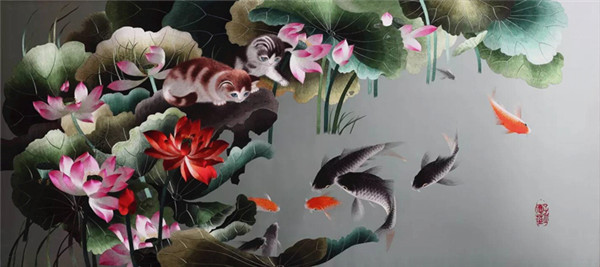 蜀繡大師——孟德芝，作品欣賞