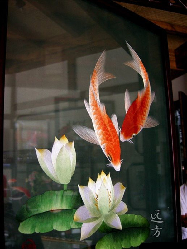 蜀繡大師——孟德芝，作品欣賞