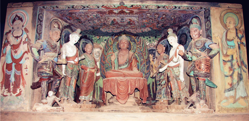 敦煌石洞彩塑佛像(1)