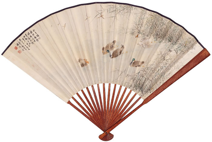 中國傳統(tǒng)書畫折扇之美