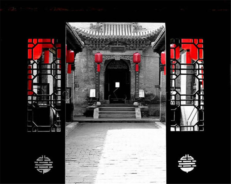 古建筑福連文苑精致古門欣賞