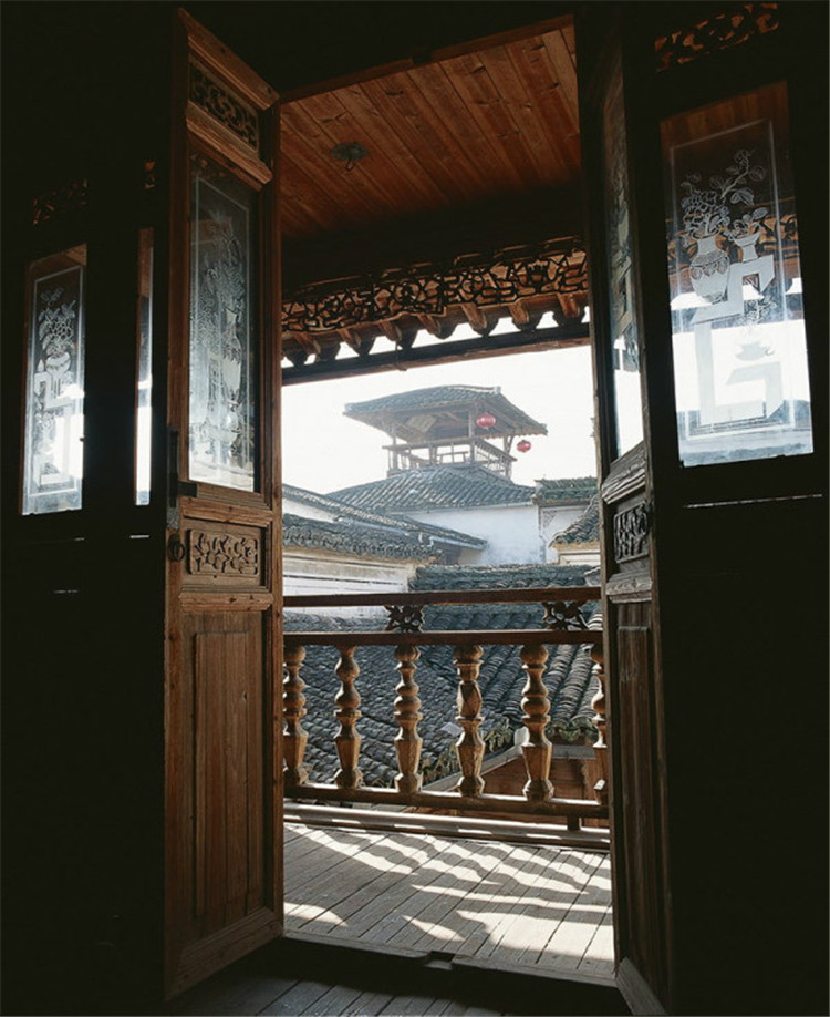 古建筑福連文苑精致古門欣賞