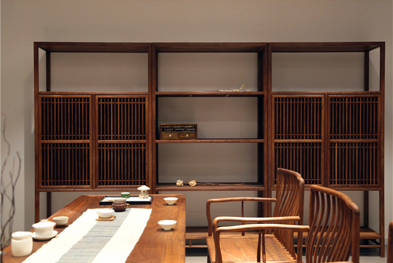 禪意實(shí)木新中式茶桌椅榆木組合