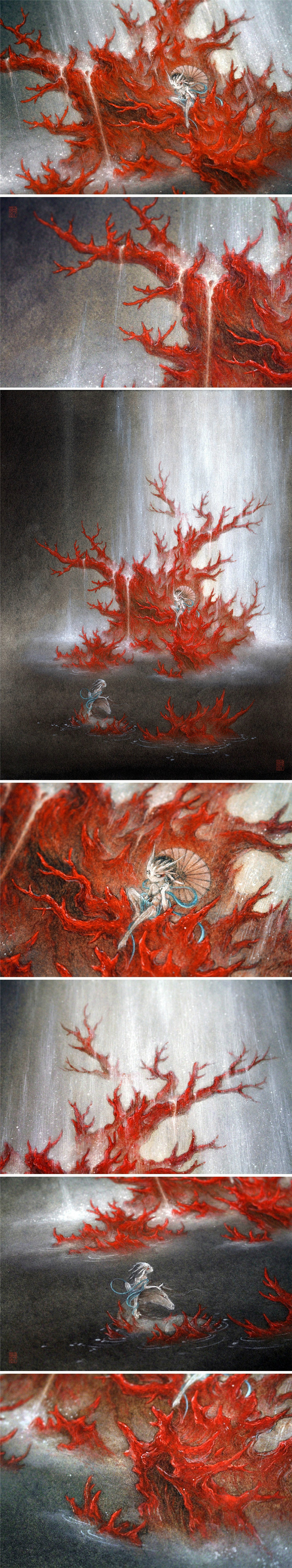 杉澤《天瀑.海童》福連文苑插畫欣賞