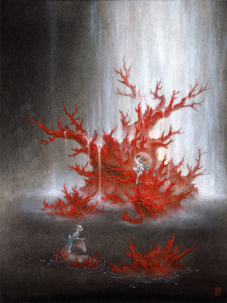 杉澤《天瀑.海童》福連文苑插畫欣賞