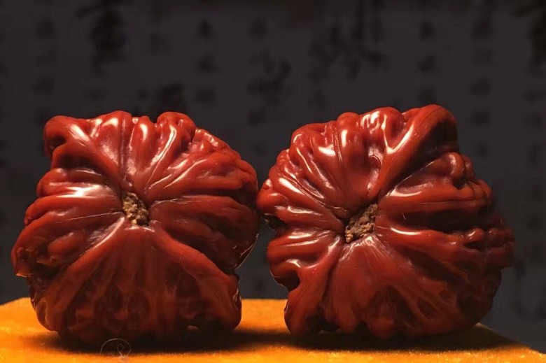 文玩核桃43磨盤(pán)獅子頭老核桃