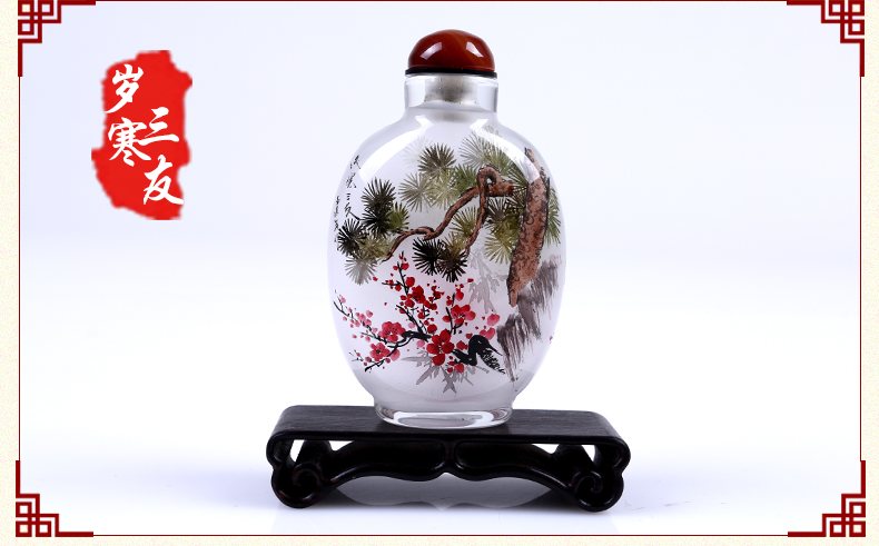 內(nèi)畫鼻煙壺純手工文化擺件