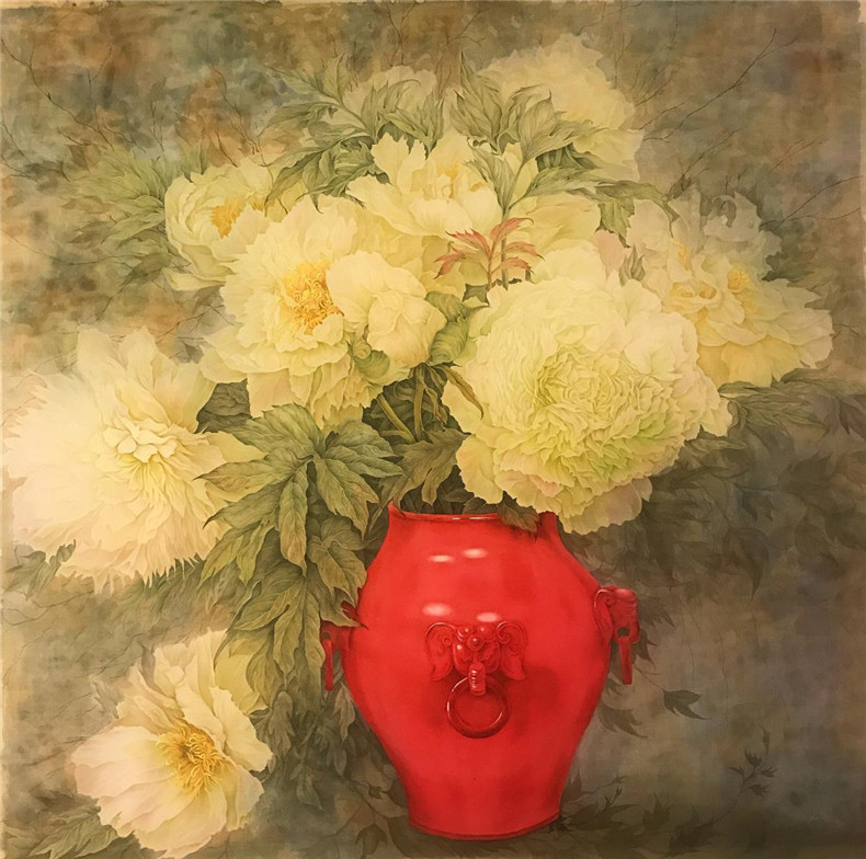 富貴平安，國(guó)色天香牡丹國(guó)畫(huà)欣賞