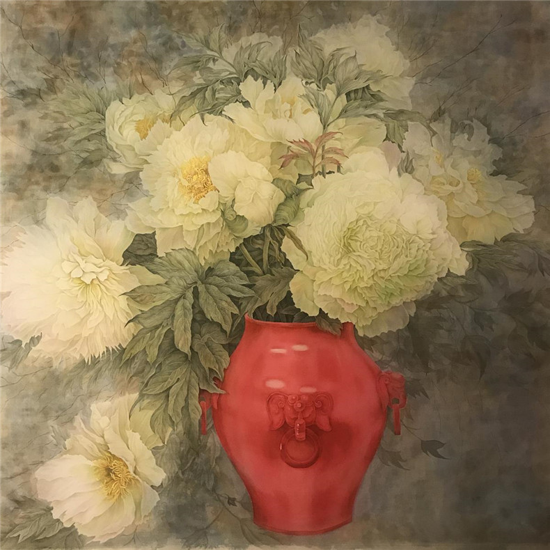 富貴平安，國(guó)色天香牡丹國(guó)畫(huà)欣賞