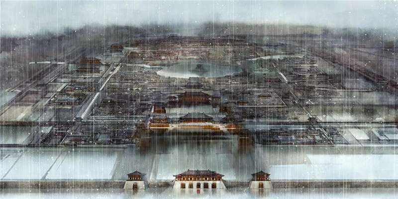 古風風景插畫伊吹五月