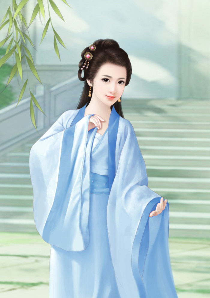 優(yōu)美的古風(fēng)女子立繪插畫欣賞