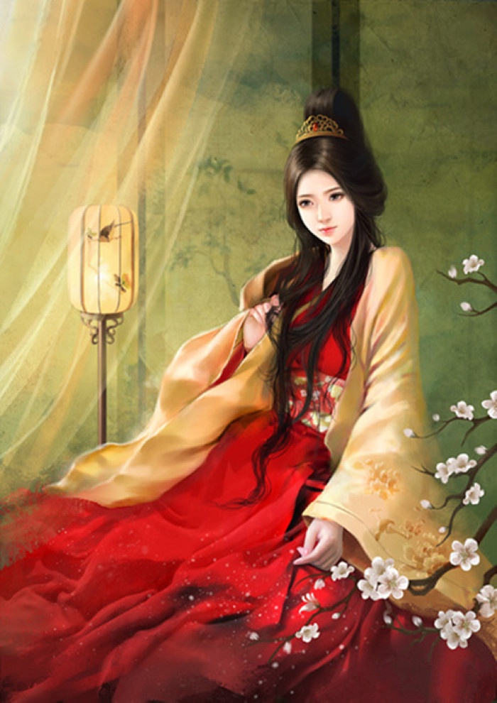 優(yōu)美的古風女子立繪插畫欣賞