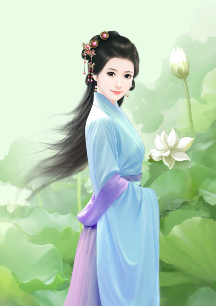 優(yōu)美的古風女子立繪插畫欣賞