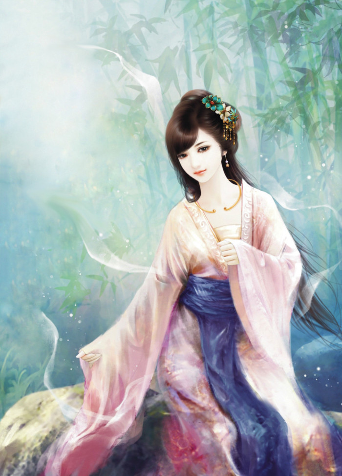 淡雅溫婉的古風(fēng)美女插畫欣賞