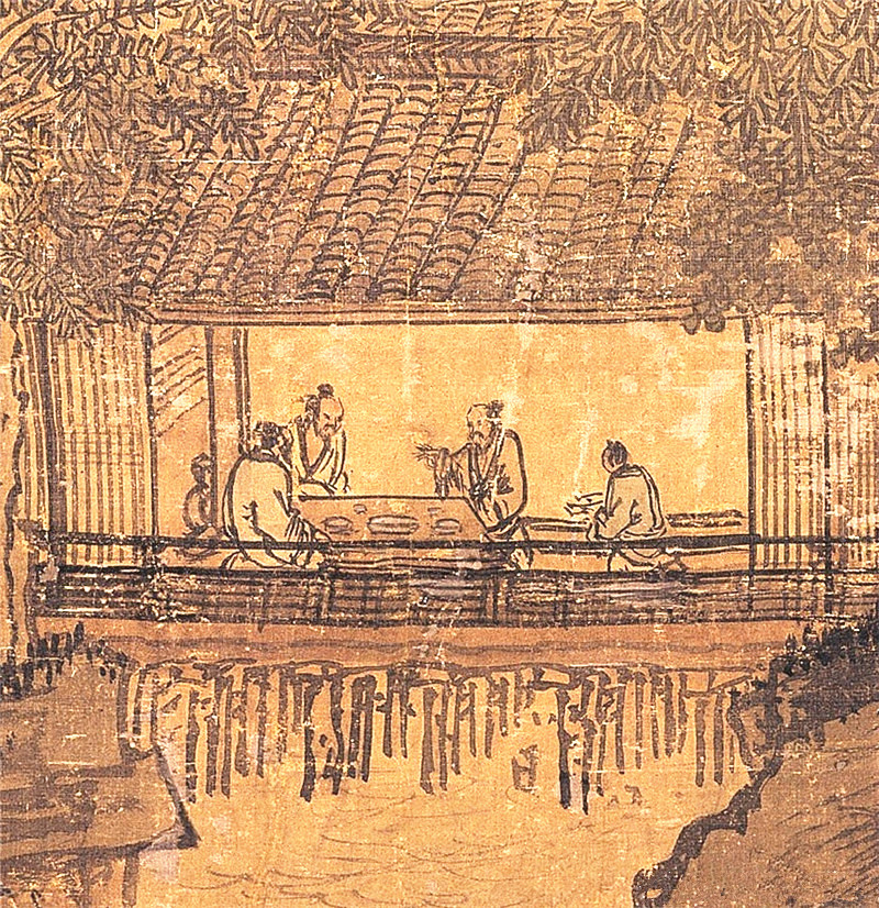 明朝戴進國畫《畫山水》欣賞