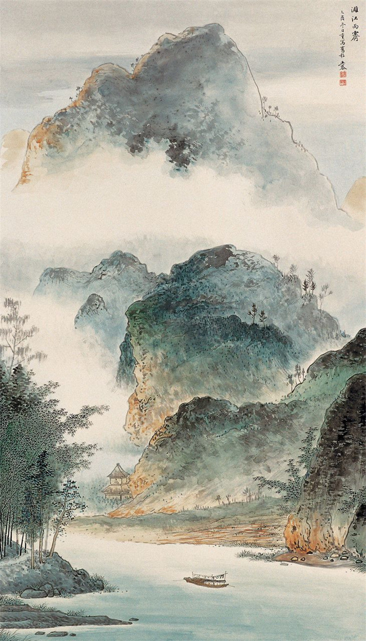 吳泰花鳥(niǎo)山水繪畫作品欣賞