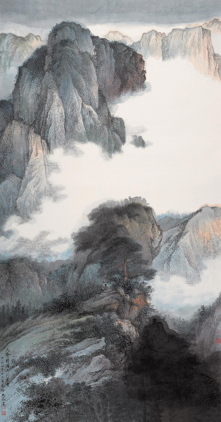 吳泰花鳥(niǎo)山水繪畫作品欣賞